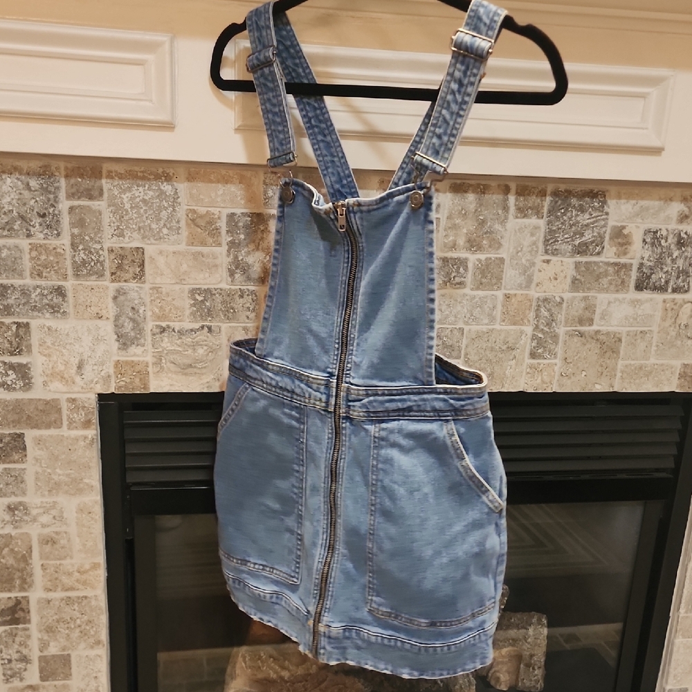 Wild Fable Light Blue Denim Overall Skirt